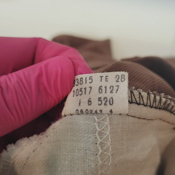 VTG 70s Levi's Sta-Prest Pants 33 Waist Short Crop High Rise Talon 42 - Picture 9 of 9